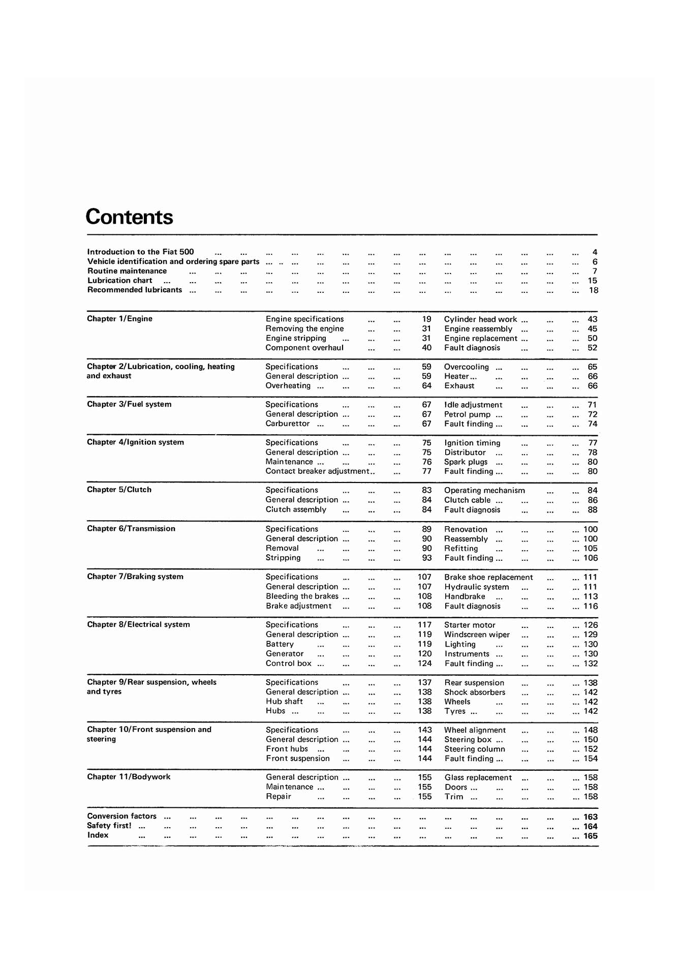 Fiat 500 (1957-1973) Haynes Repair Manual