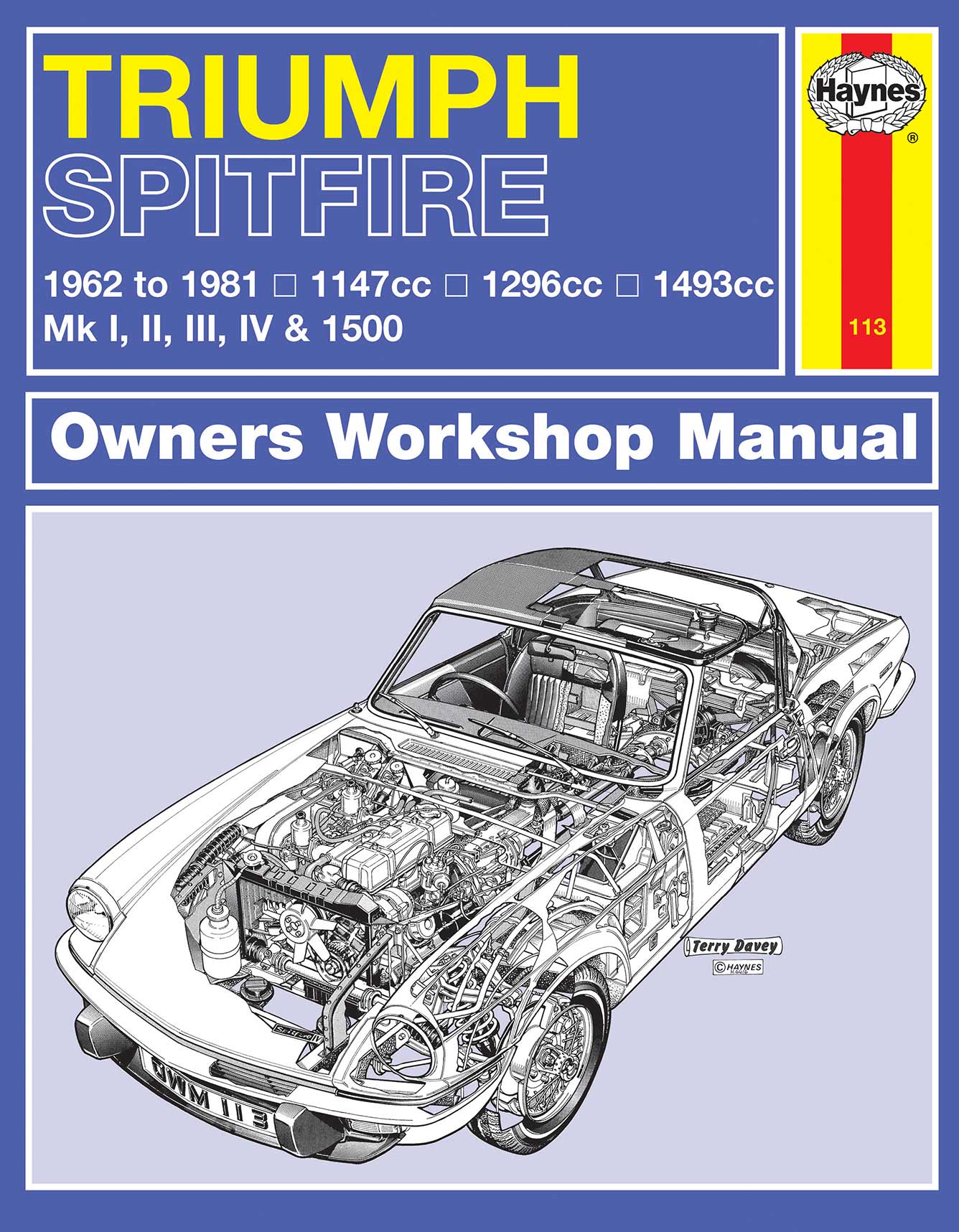 Triumph Spitfire (1962-1981) Haynes Repair Manual Printed Book Front Cover