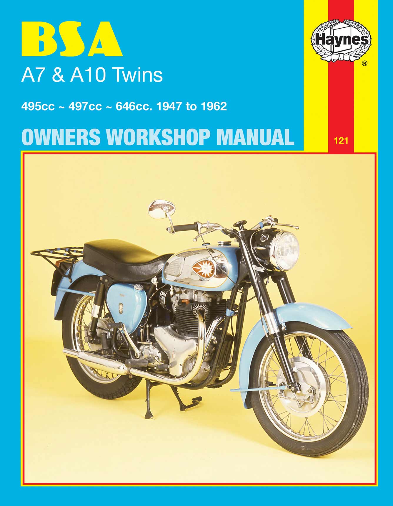 BSA A7 & A10 Twins (1947-1962) Haynes Repair Manual Printed Book Front Cover