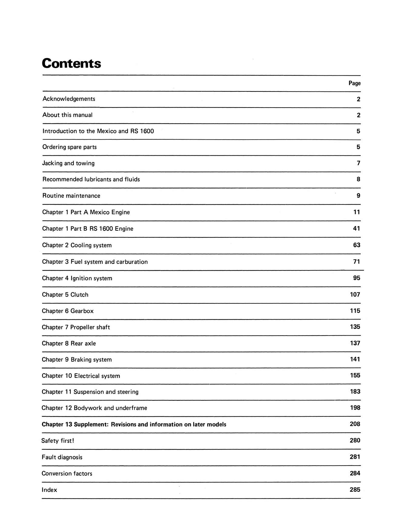 Ford Escort Mk I Mexico, RS 1600 & RS 2000 (1970-1974) Haynes Repair Manual