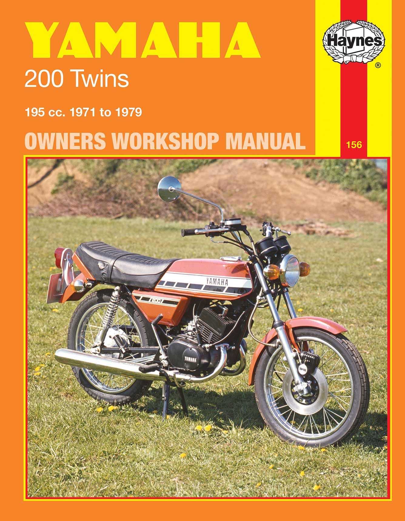 Yamaha 200 Twins 1971-1976 Haynes Repair Manual Printed Book Front Cover