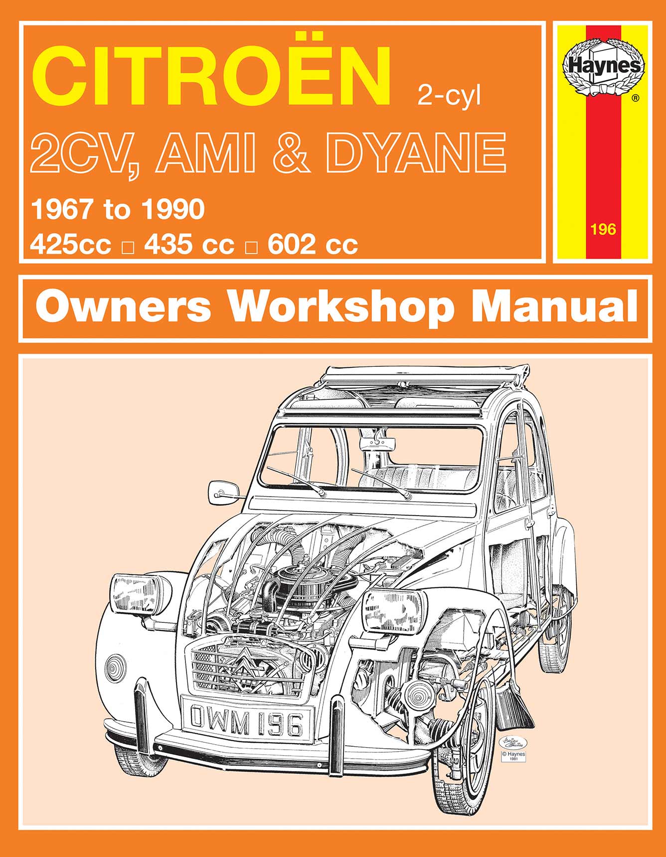 Citroen 2CV, Ami & Dyane (1967-1990) Haynes Repair Manual