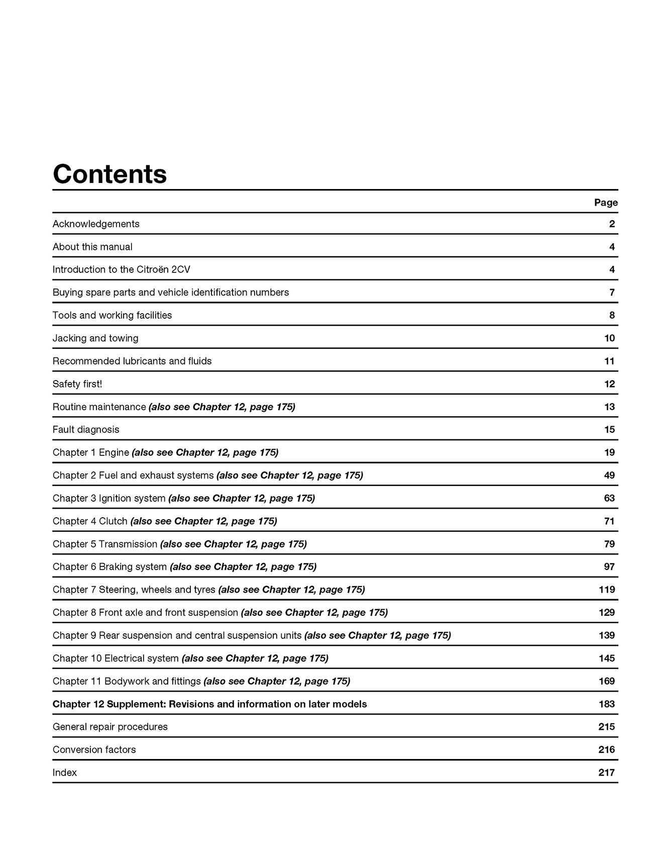 Citroen 2CV, Ami & Dyane (1967-1990) Haynes Repair Manual – Haynes