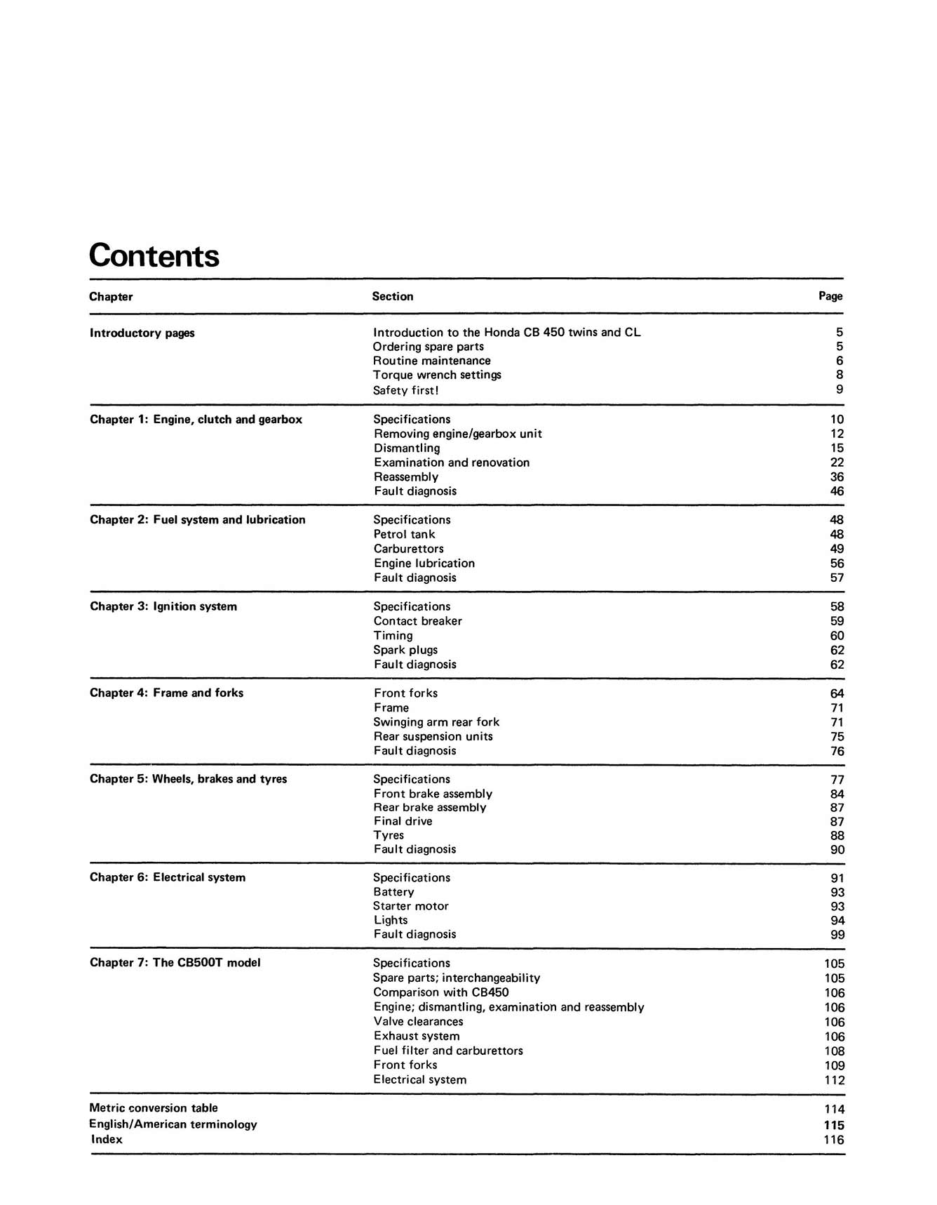Honda CB500 & 450 Twins (1965-1978) Haynes Repair Manual