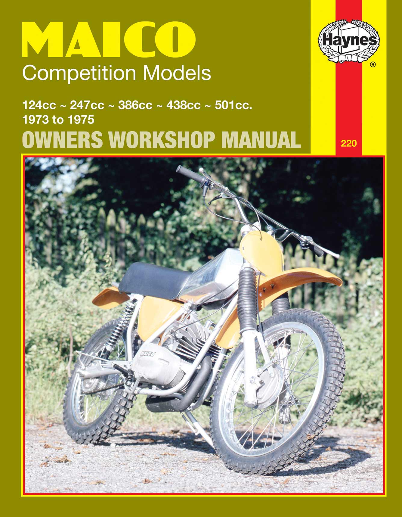 Maico Competition Models (1973-1975) Hayes Repair Manuals Printed Book Front Cover