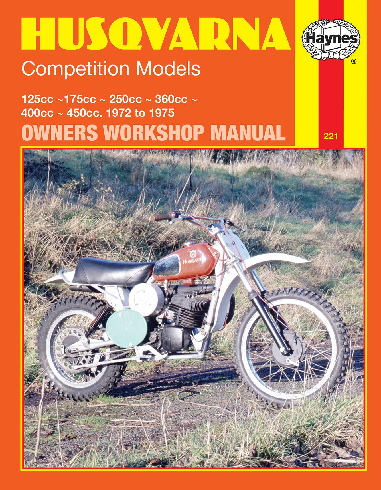 Husqvarna Competition Models (1972-1975) Haynes Repair Manual Printed Book Front Cover