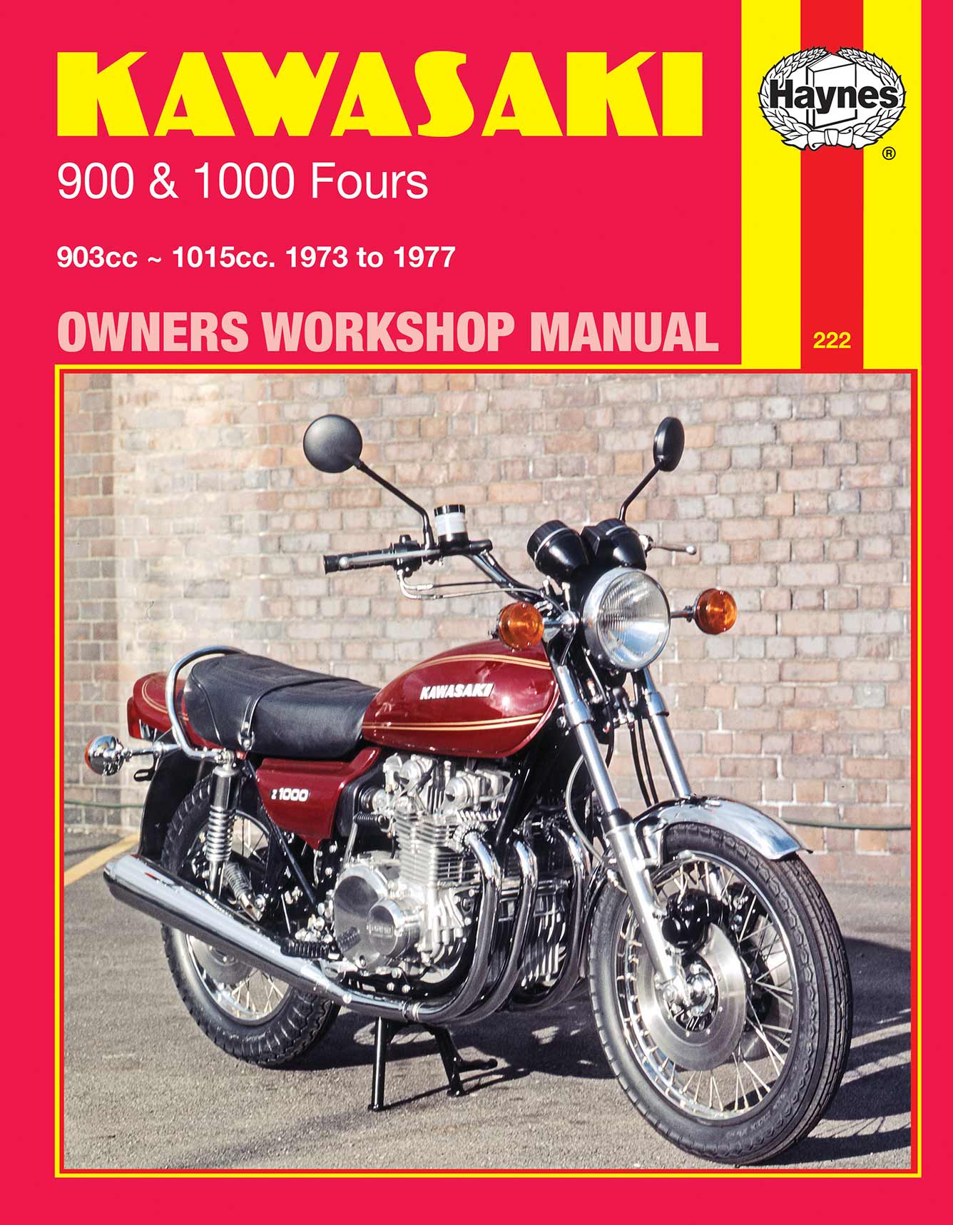 Kawasaki 900 & 1000 Fours (1973-1977) Haynes Repair Manual Printed Book Front Cover