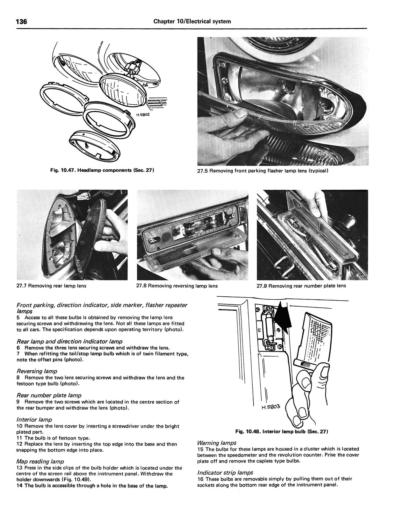 Jaguar XJ6, XJ & Sovereign; Daimler Sovereign (1968-Oct 1986