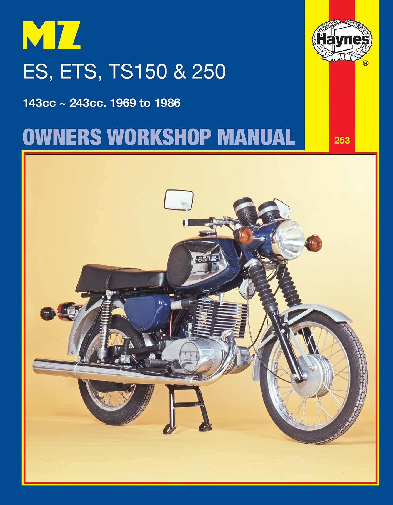 MZ ES, STS, TS150 & 250 (1969-1986) Haynes Repair Manual Printed Book Front Cover