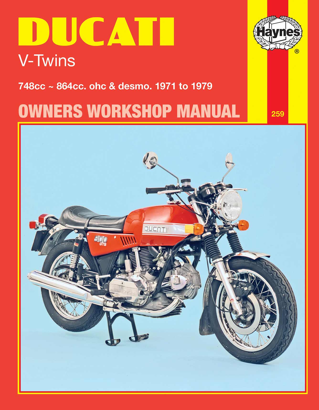 Ducati V-Twins (1971-1979) Haynes Repair Manual Printed Book Front Cover