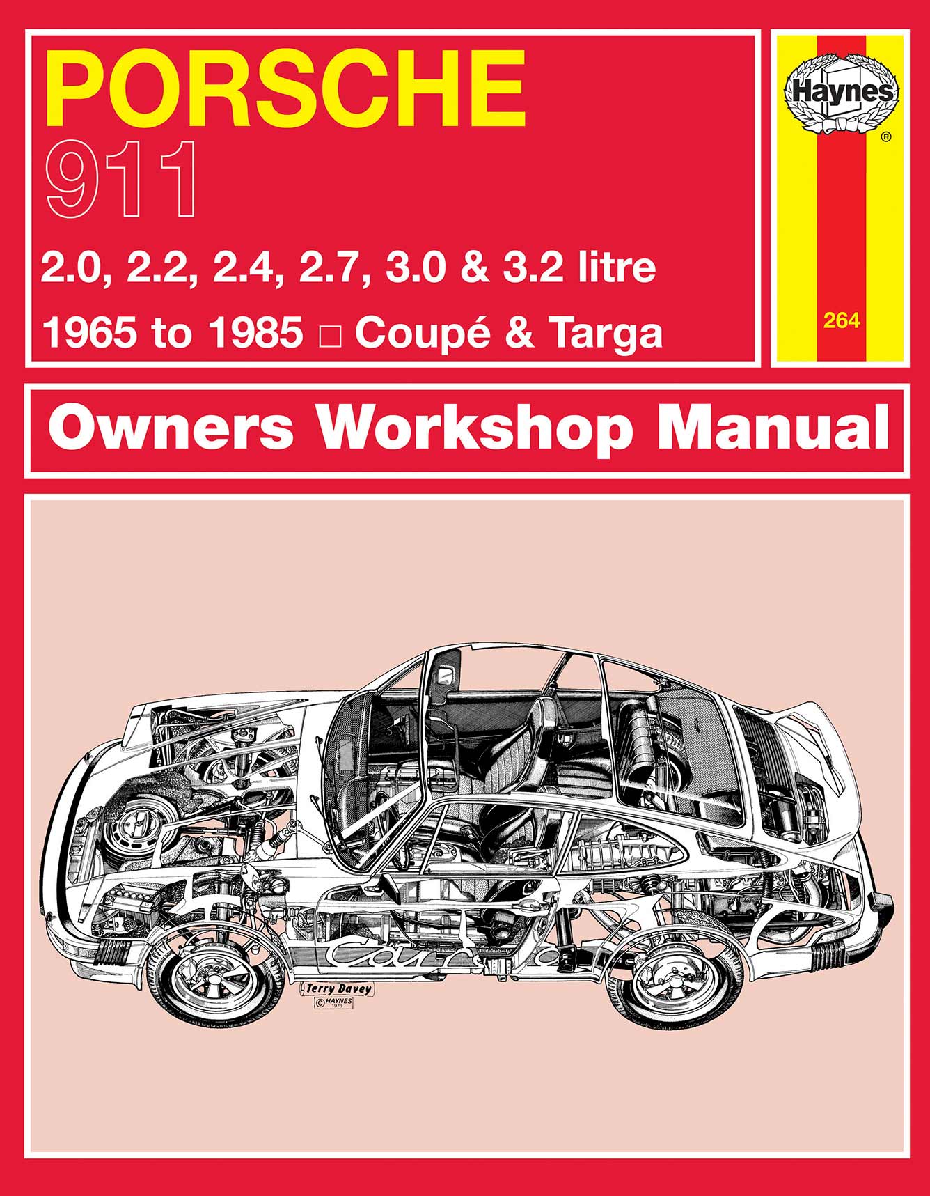 Porsche 911 (1965-1985) Haynes Repair Manual Printed Book Front Cover