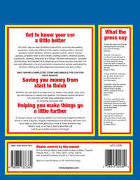 Ford Escort (1975-Aug 1980) Haynes Repair Manual Printed Book Back Cover