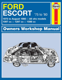 Ford Escort (1975-Aug 1980) Haynes Repair Manual Printed Book Front Cover