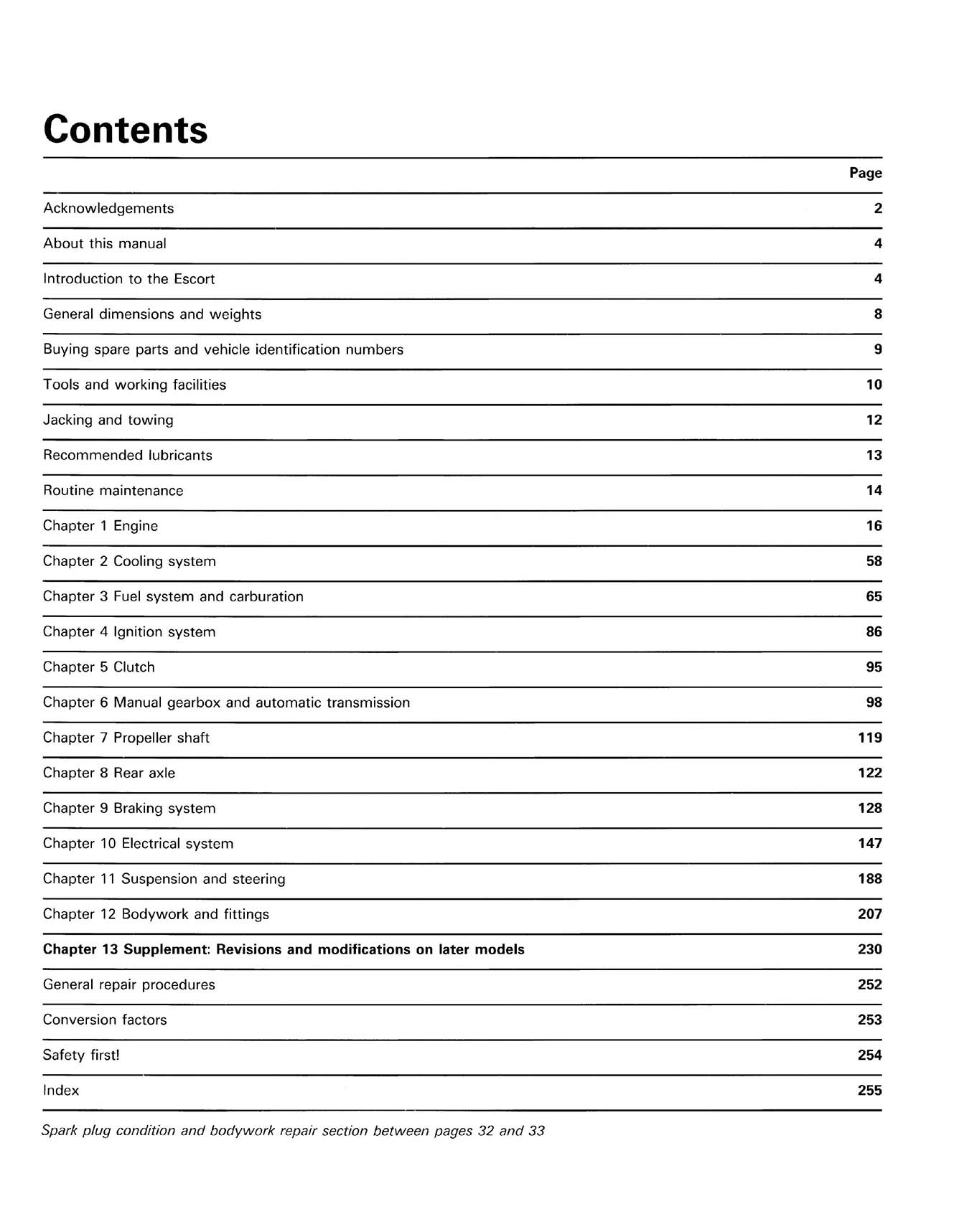 Ford Escort (1975-Aug 1980) Haynes Repair Manual