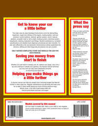 Ford Capri II (and III) 1.6 & 2.0 (1974-1987) Haynes Repair Manual Printed Book Back Cover