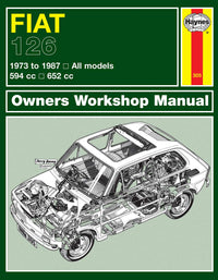 Fiat 126 (1973-1987) Haynes Repair Manual Printed Book Front Cover