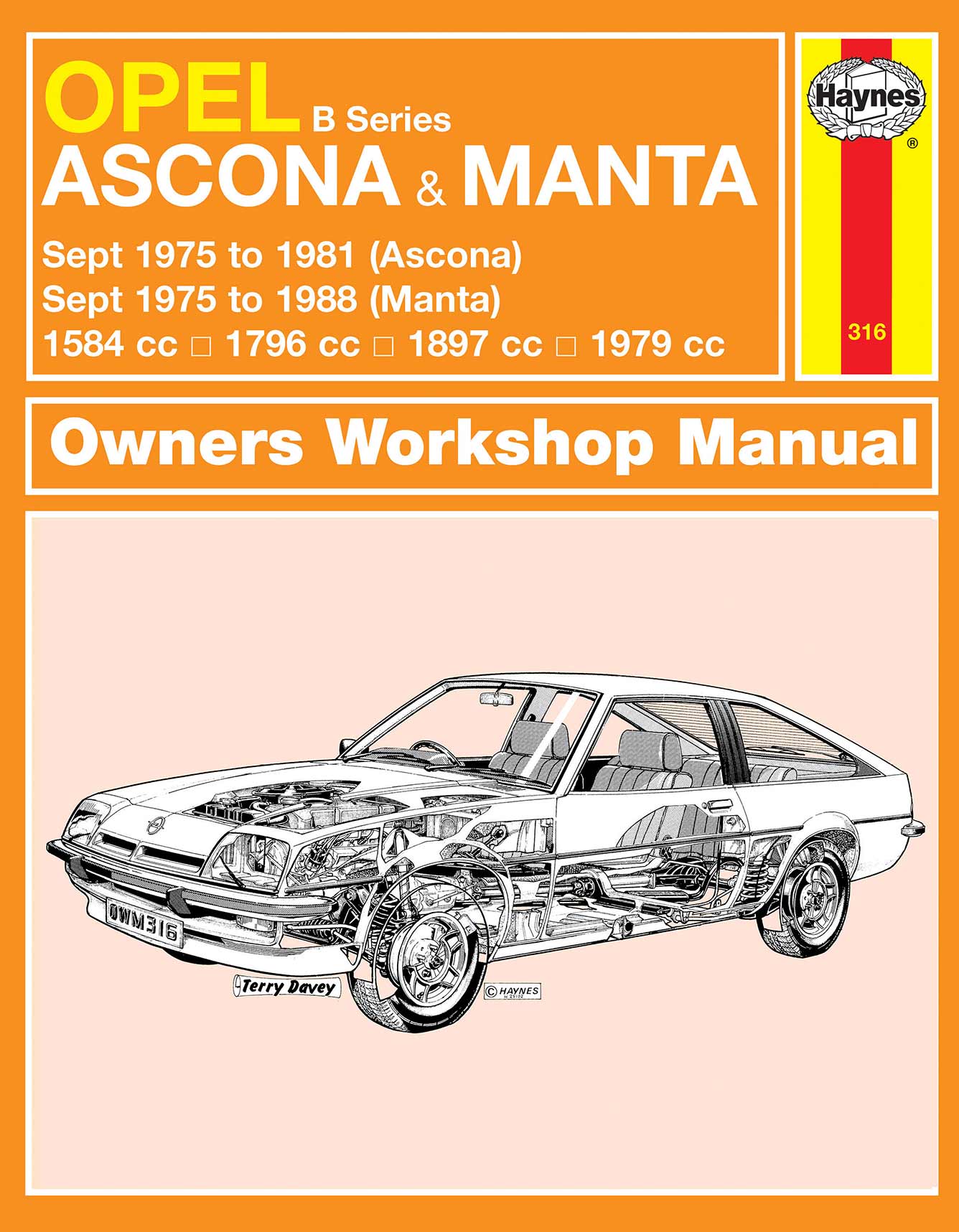 Opel Ascona & Manta (B Series) (Sept 1975-1988) Haynes Repair Manual