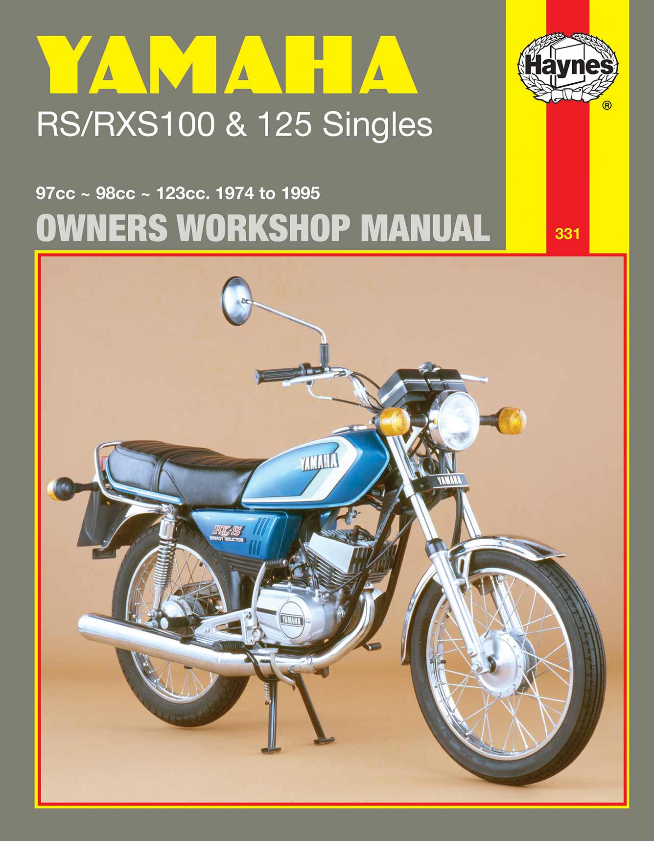 Yamaha RS/RXS100 & 125 Singles (1974-1995) Haynes Repair Manual Printed Book Front Cover