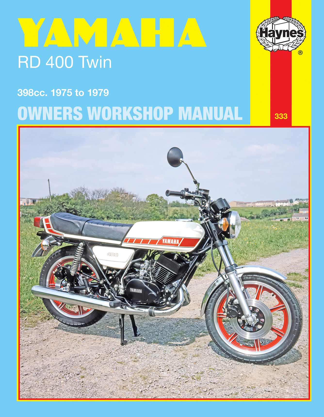Yamaha RD400 Twin (1975-1979) Haynes Repair Manual Printed Book Front Cover