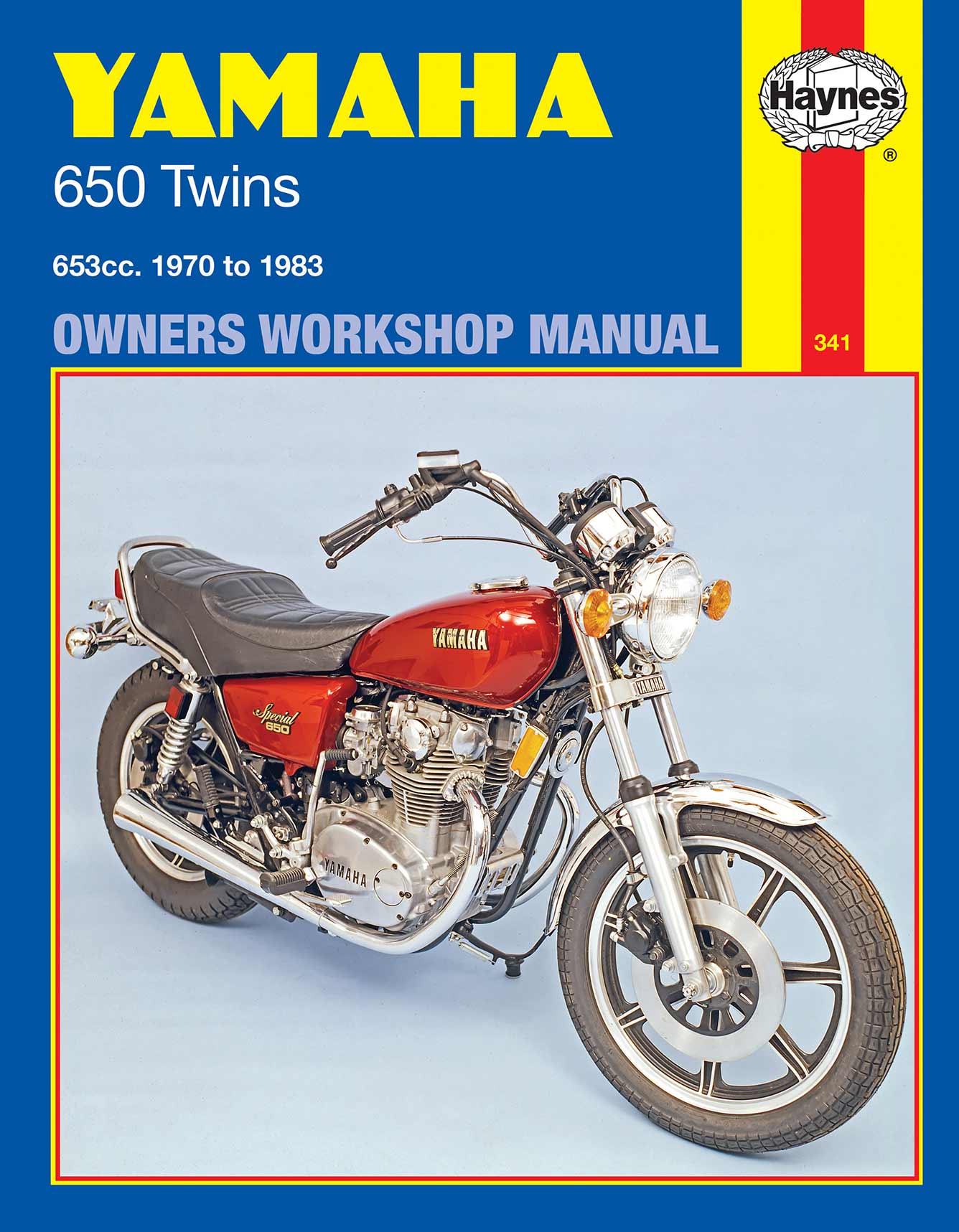 Yamaha 650 Twins (1970-1983) Haynes Repair Manual Printed Book Front Cover