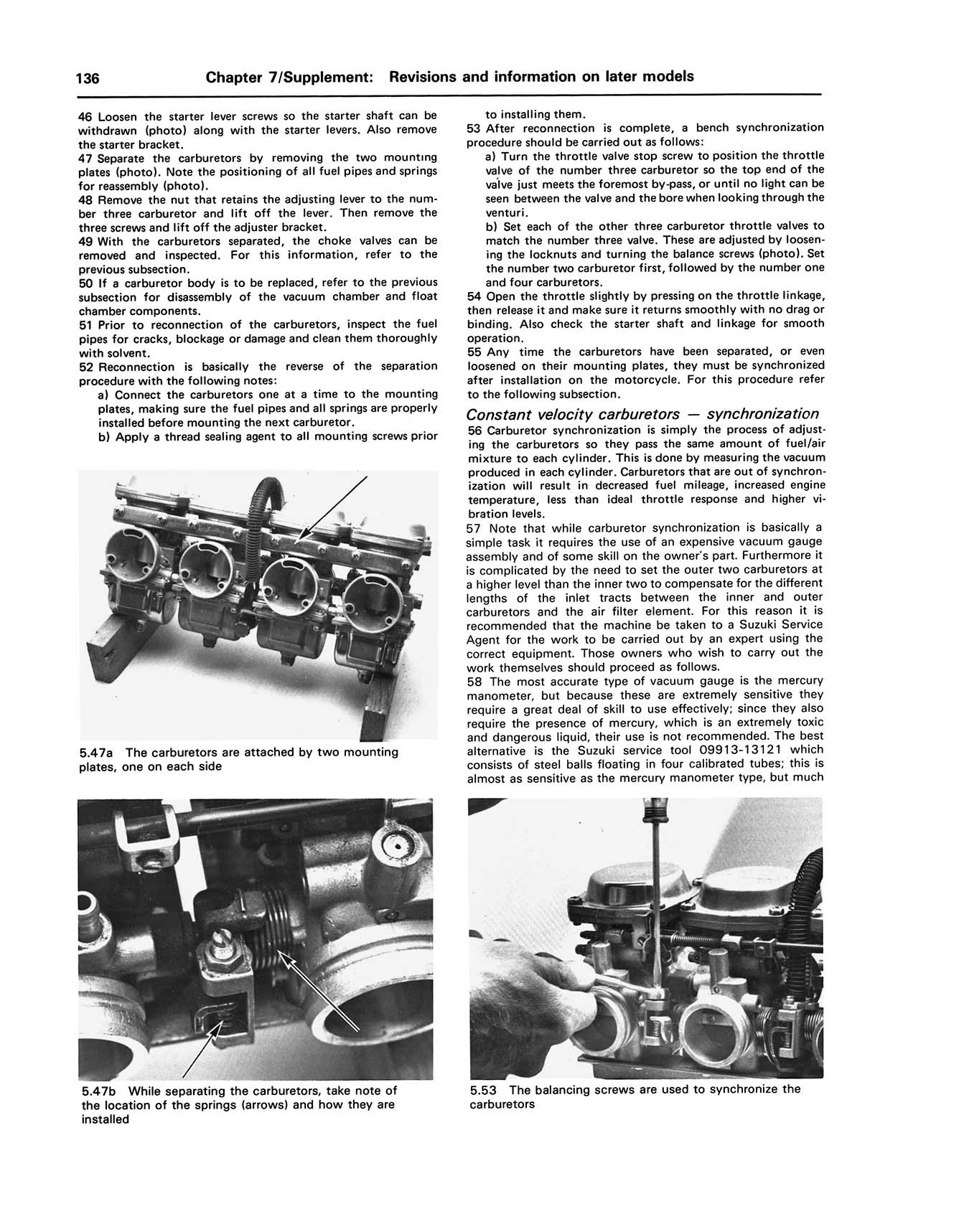 Suzuki GS550 (1977-1982) & GS750 Fours (1976-1979) Haynes Repair Manual