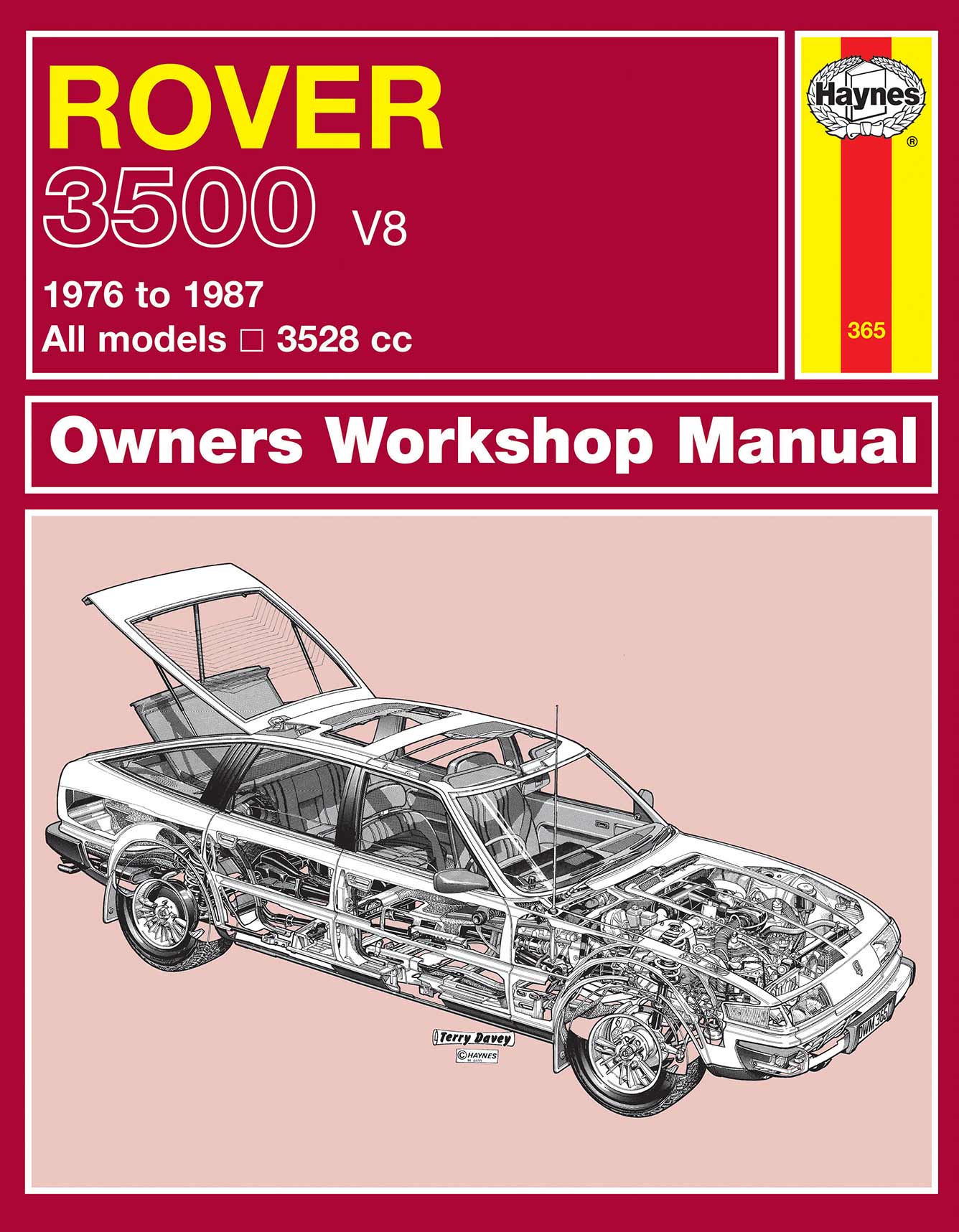 Rover 3500 (1976-1987) Haynes Repair Manual Printed Book Front Cover