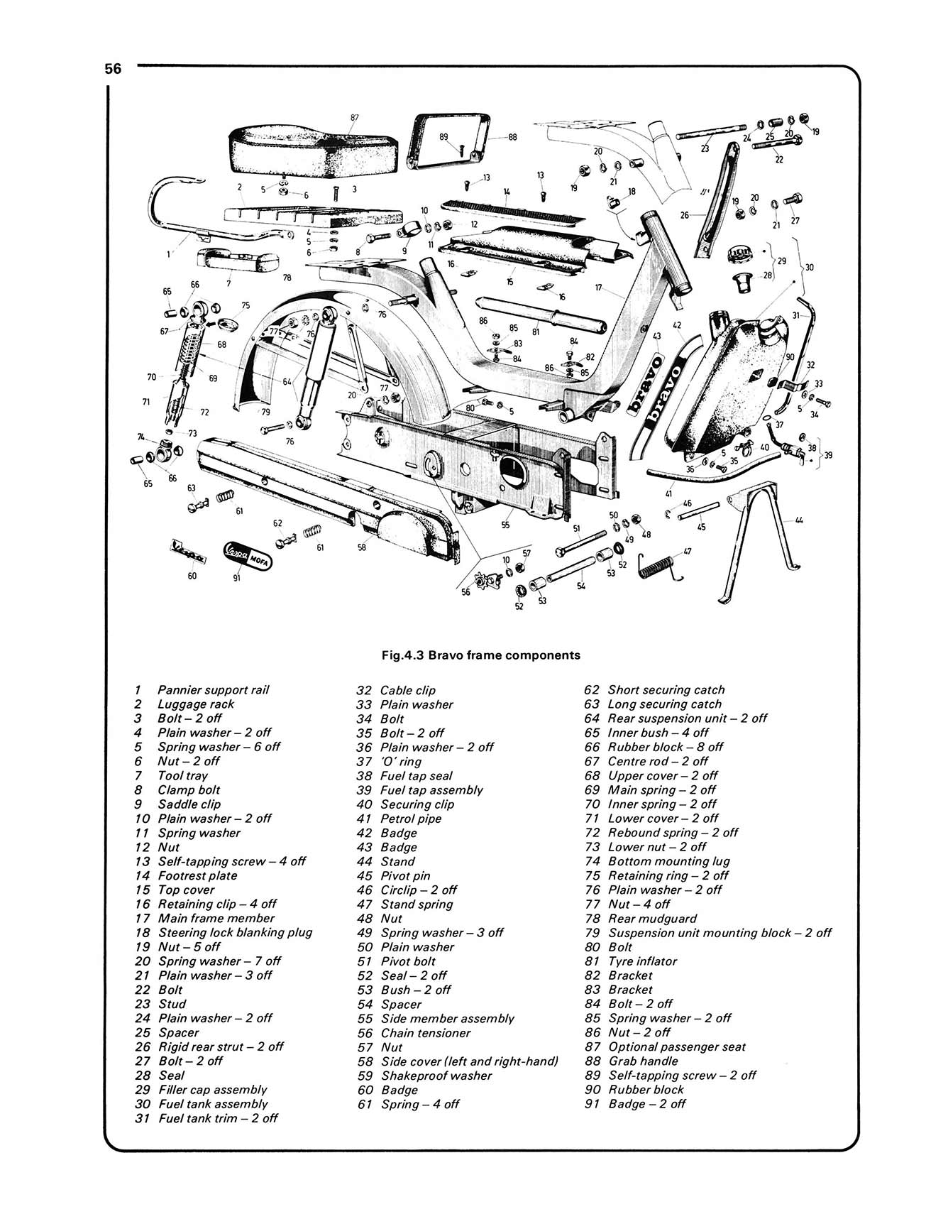 Vespa Ciao & Bravo (1968-1982) Haynes Repair Manual