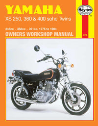 Yamaha XS250, 360 & 400 sohc Twins (1975-1984) Haynes Repair Manual Printed Book Front Cover
