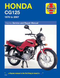 Honda CG125 (1976-2007) Haynes Repair Manual Printed Book Front Cover