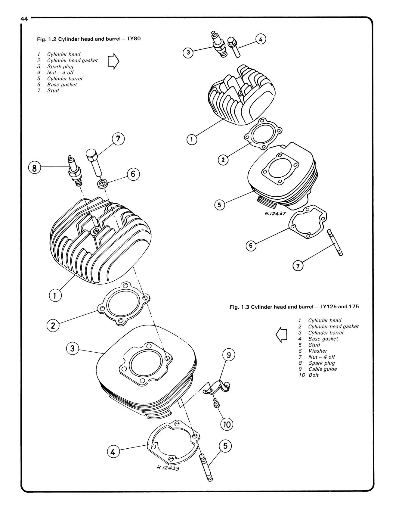 Yamaha TY50, 80, 125 & 175 (1974-1984) Haynes Repair Manual