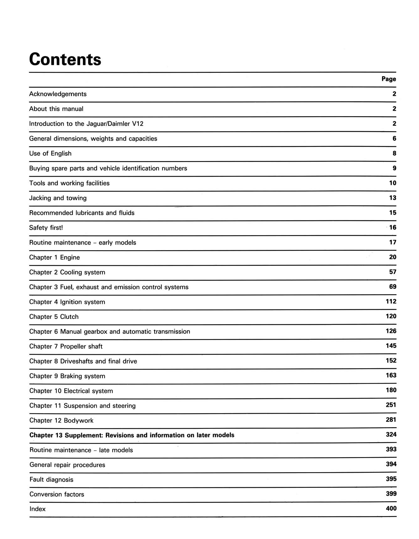 Jaguar XJ12, XJS & Sovereign; Daimler Double Six (1972-1988) Haynes Repair Manual