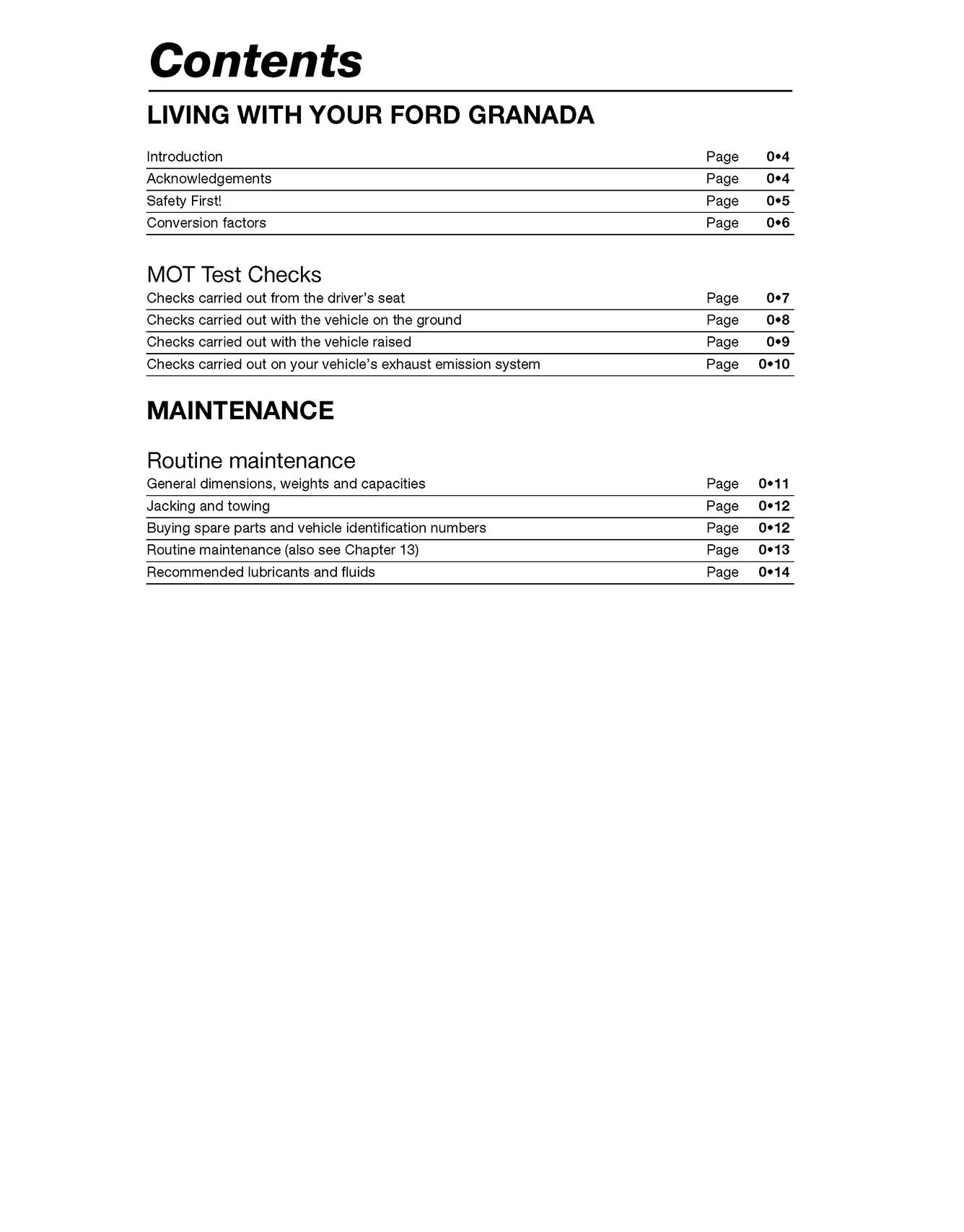 Ford Granada Petrol (Sept 1977-Feb 1985) Haynes Repair Manual