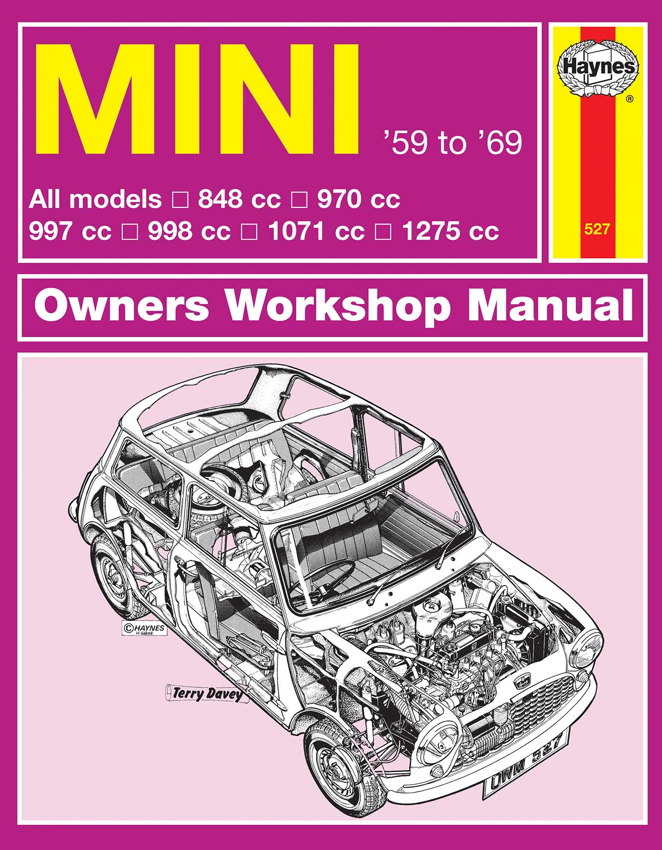 Mini (1959-1969) Haynes Repair Manual Printed Book Front Cover