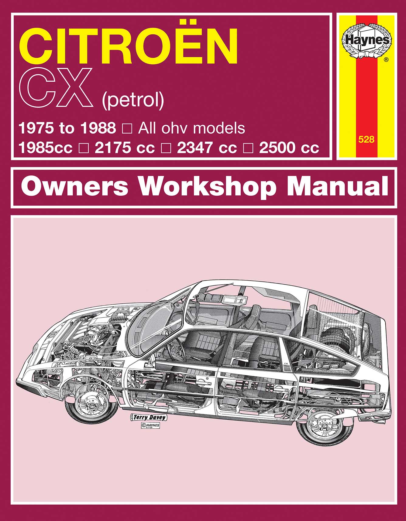 Citroen CX Petrol (1975-1988) Haynes Repair Manual Printed Book Front Cover