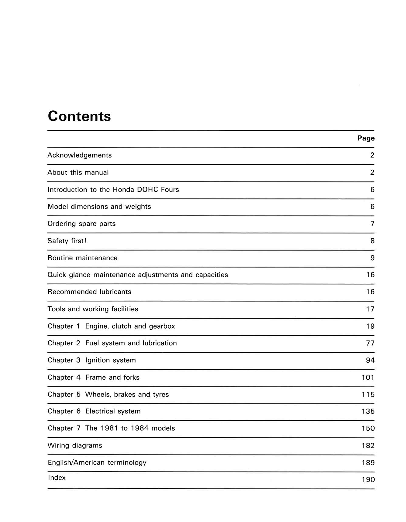 Honda CB750 & CB900 dohc Fours (1978-1984) Haynes Repair Manual