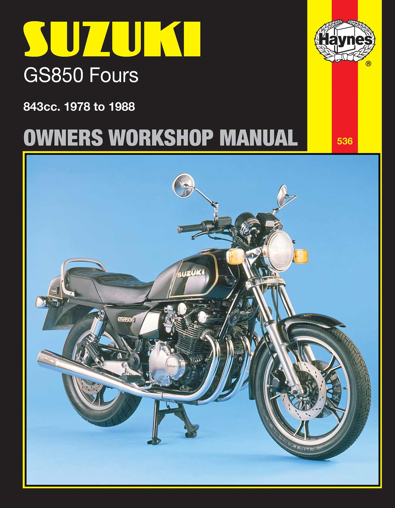 Suzuki GS850 Fours (1978-1988) Haynes Repair Manual Printed Book Front Cover