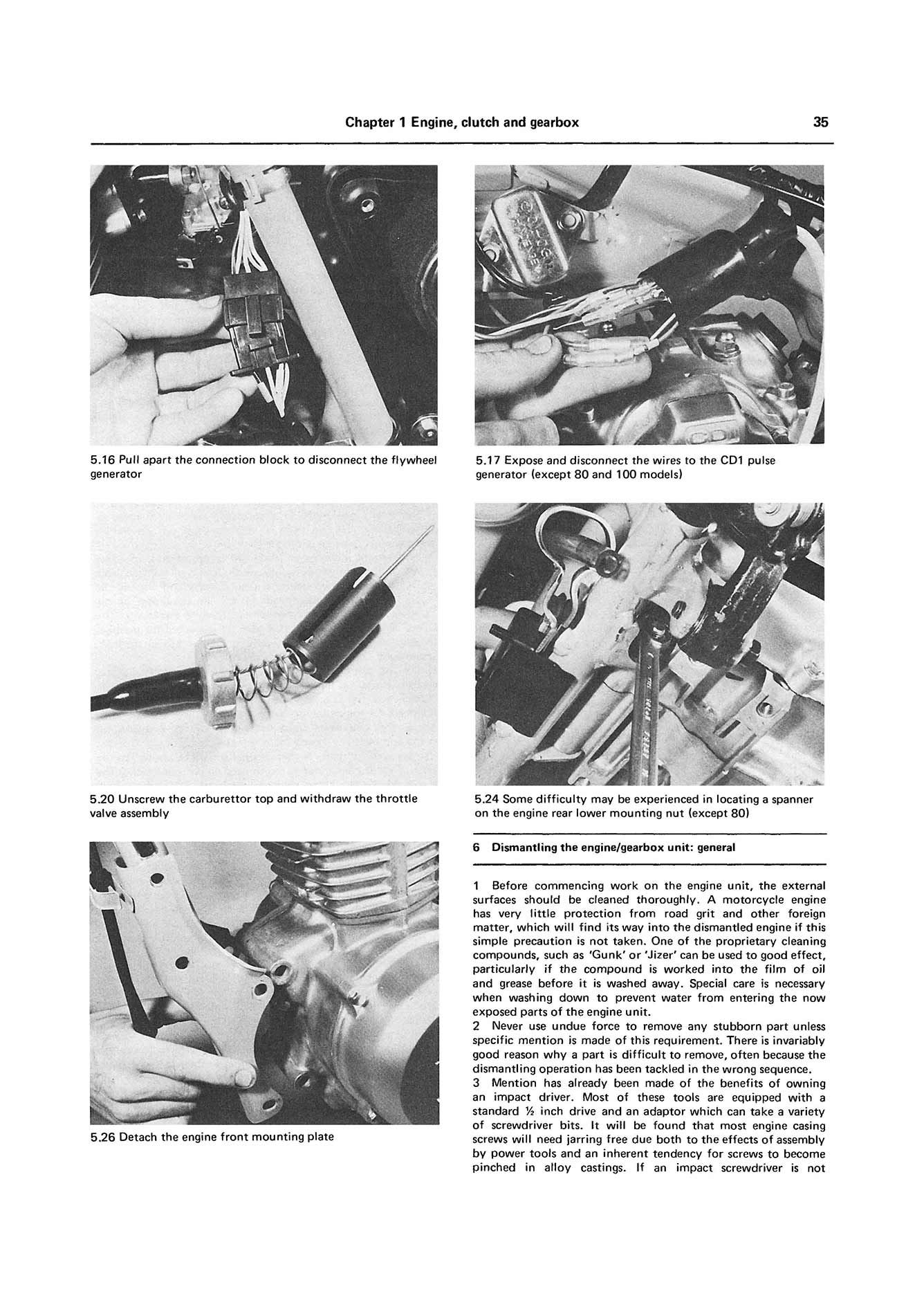ハーレー 純正 マニュアル XL/XR 1979-1985 Honda XL/XR 80, 100, 125, 185 & 200 2-valve Models (1978-1987