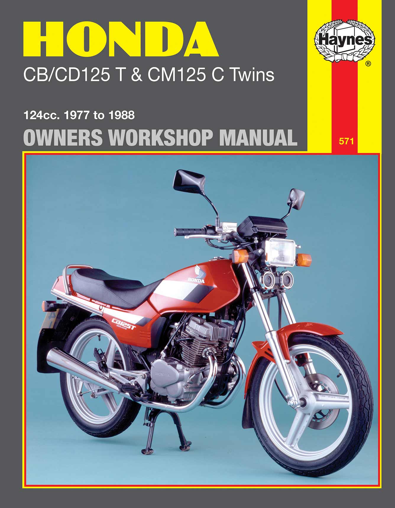 Honda CB/CD125T & CM125C Twins (1977-1988) Haynes Repair Manual Printed Book Front Cover