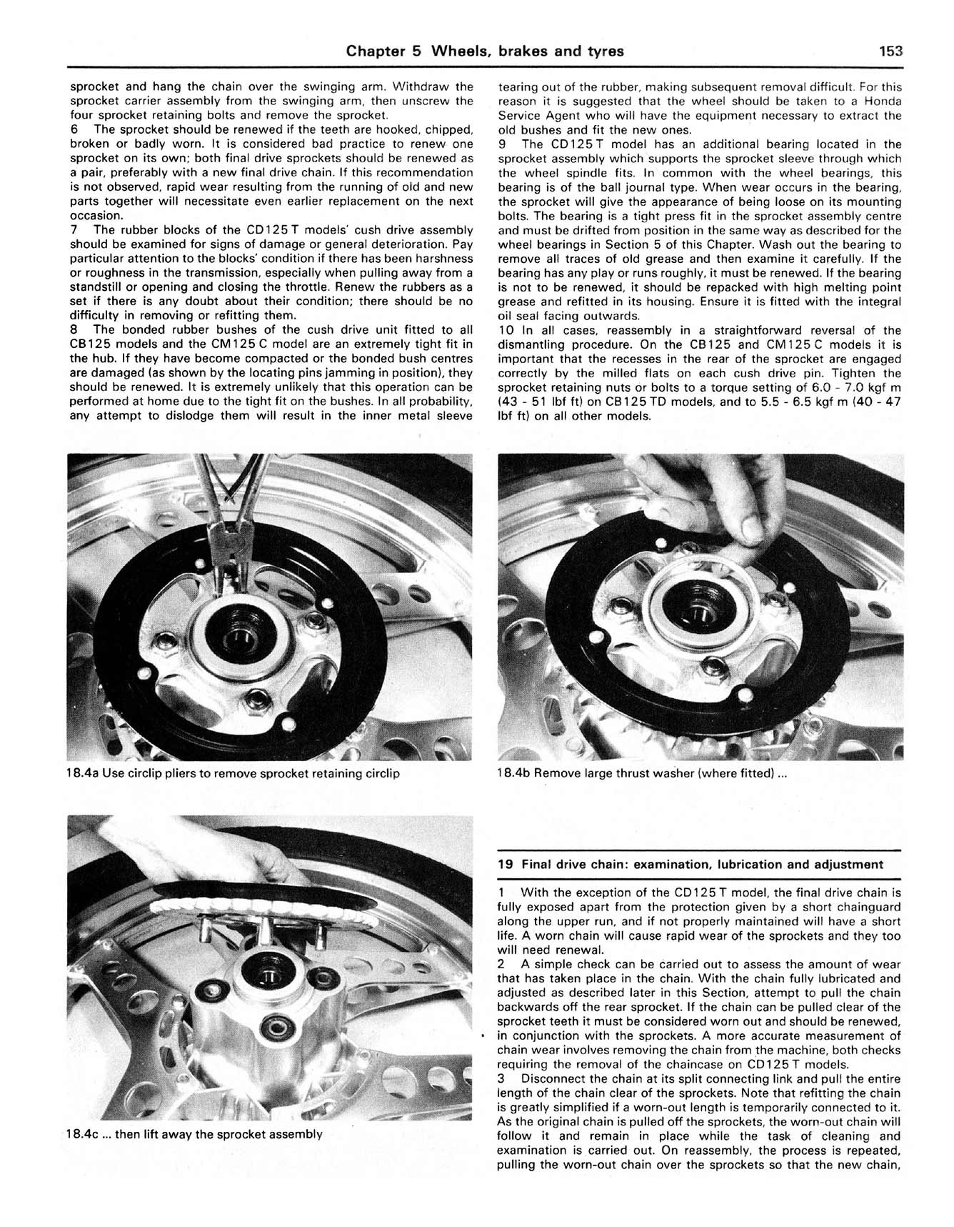Honda CB/CD125T & CM125C Twins (1977-1988) Haynes Repair Manual