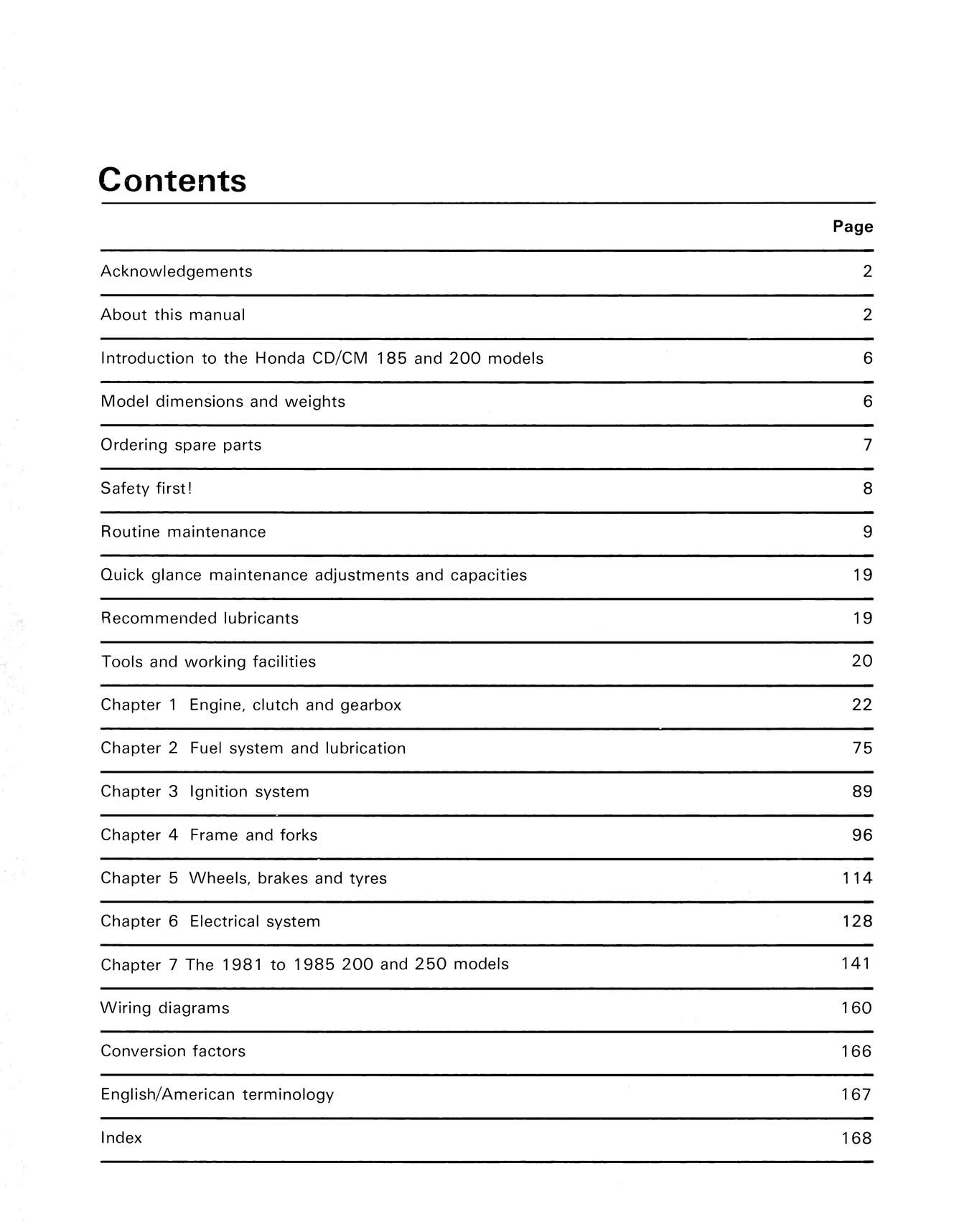 Honda CD/CM185 200T & CM250C 2-valve Twins (1977-1985) Haynes Repair Manual