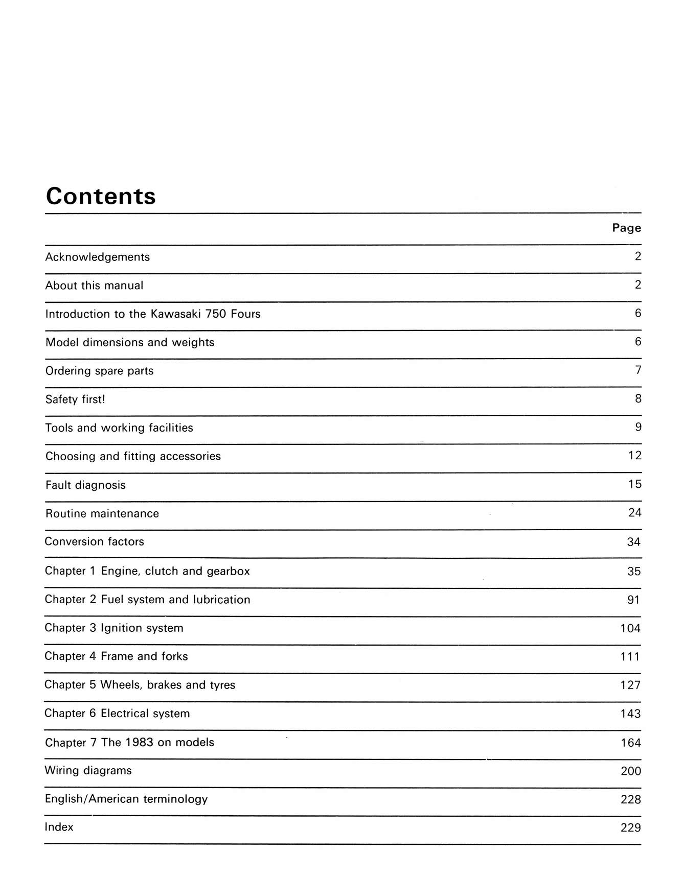 Kawasaki 750 Air-cooled Fours (1980-1991) Haynes Repair Manual