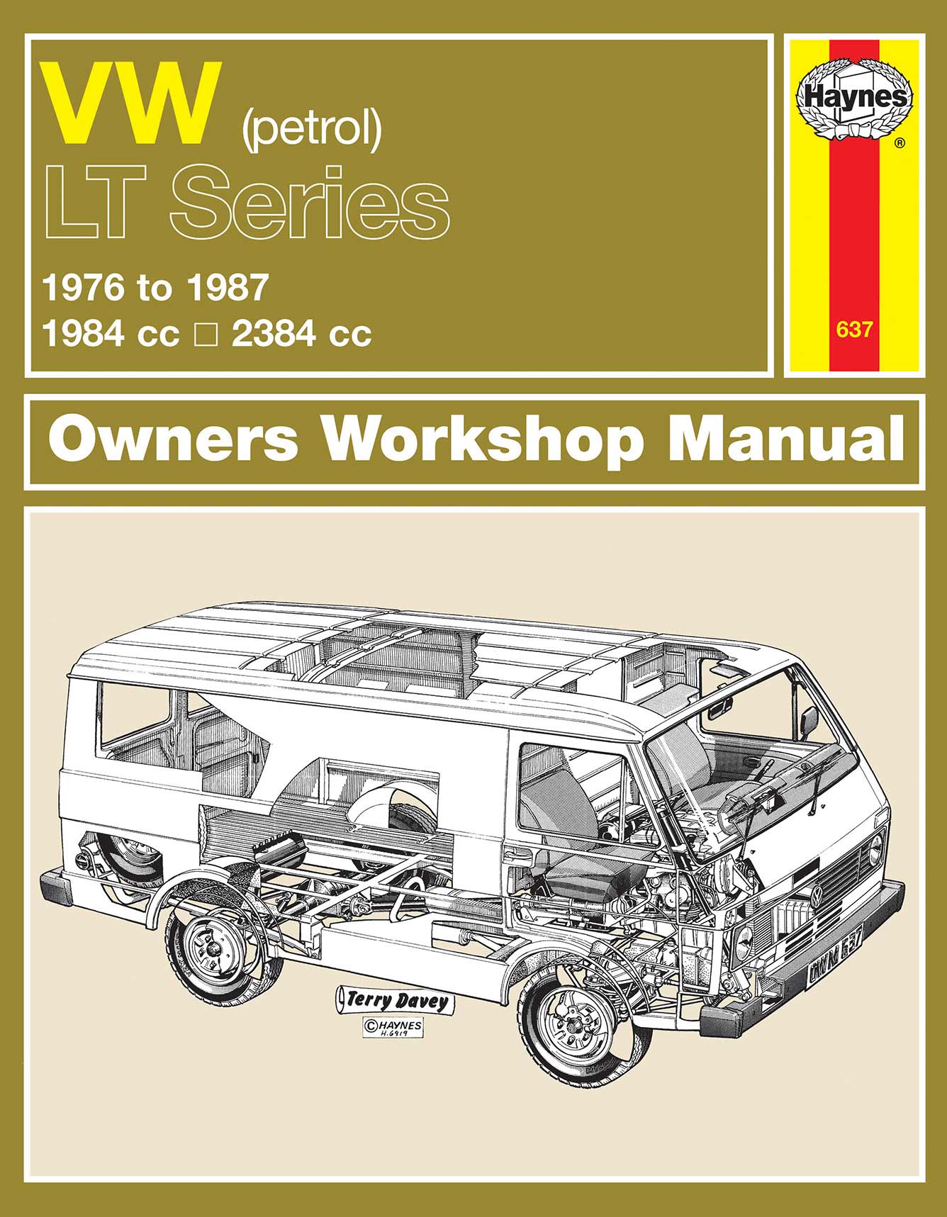 Volkswagen LT Petrol Vans & Light Trucks (1976-1987) Haynes Repair Manual Printed Book Front Cover