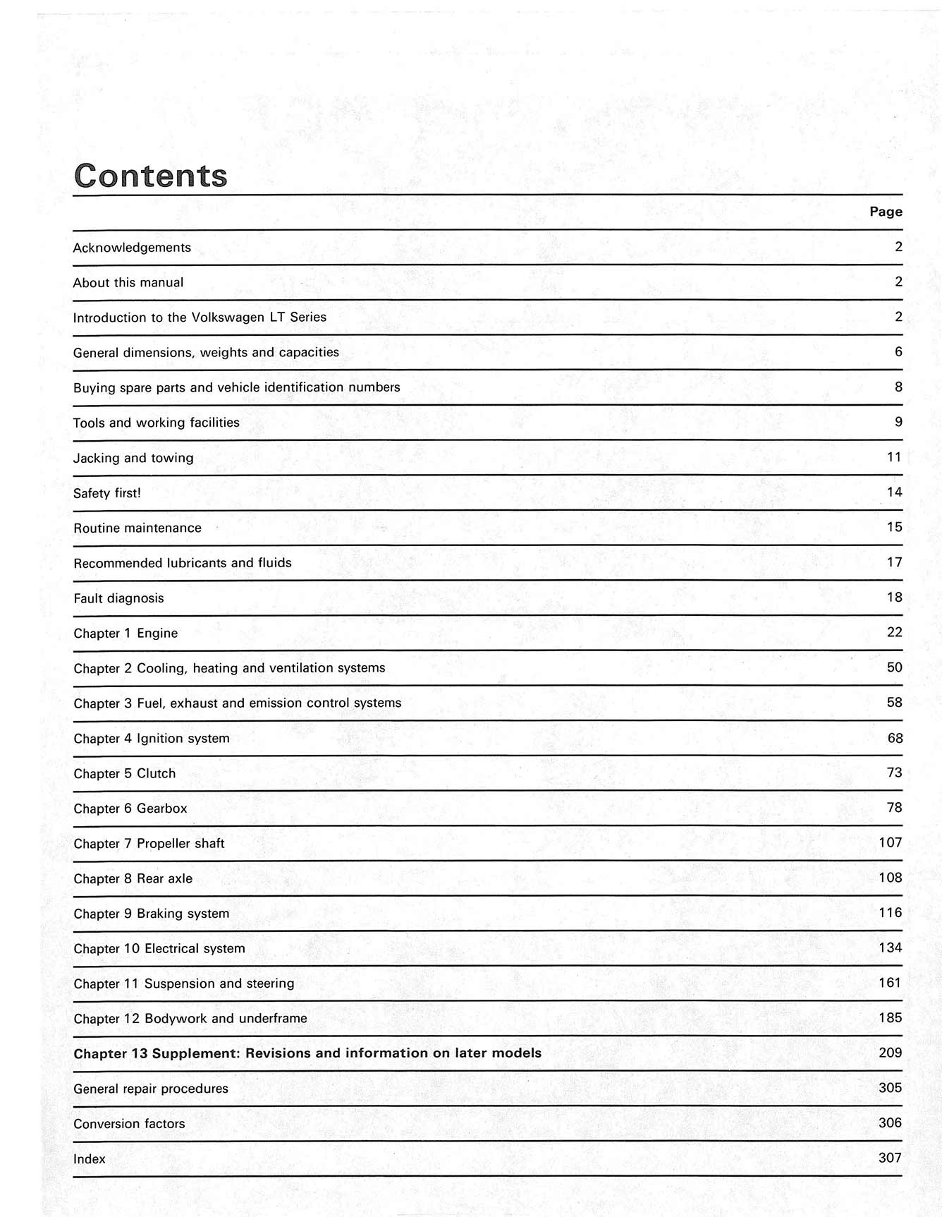Volkswagen LT Petrol Vans & Light Trucks (1976-1987) Haynes Repair Manual