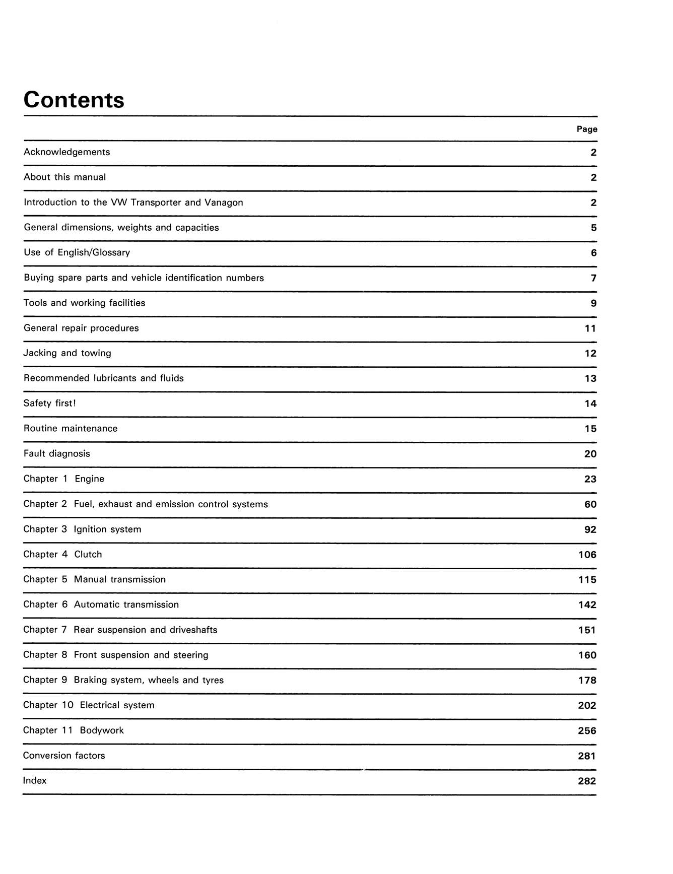 Volkswagen Transporter (air-cooled) Petrol (1979-1982) Haynes Repair Manual