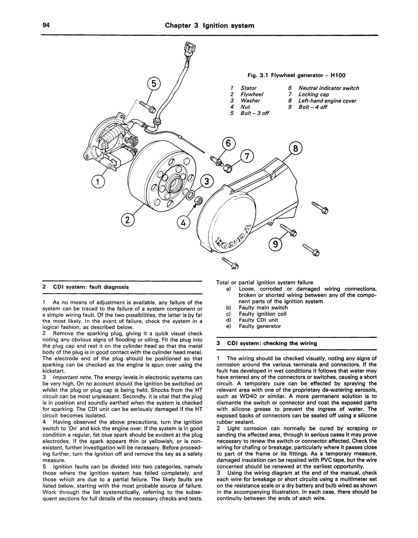 Honda H100 & H100S Singles (1980-1992) Haynes Repair Manual