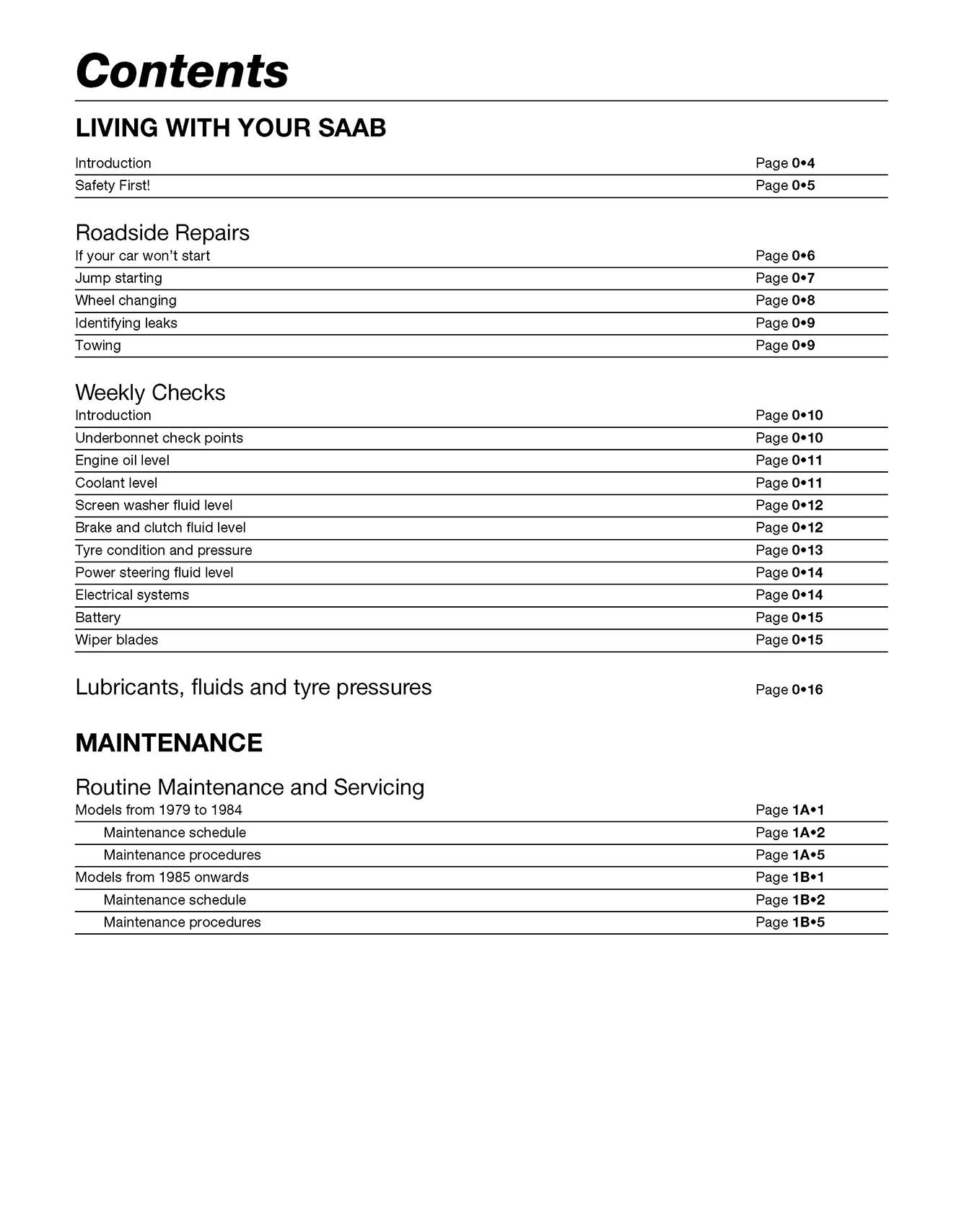 Saab 90, 99 & 900 Petrol (1979-Oct 1993) Haynes Repair Manual