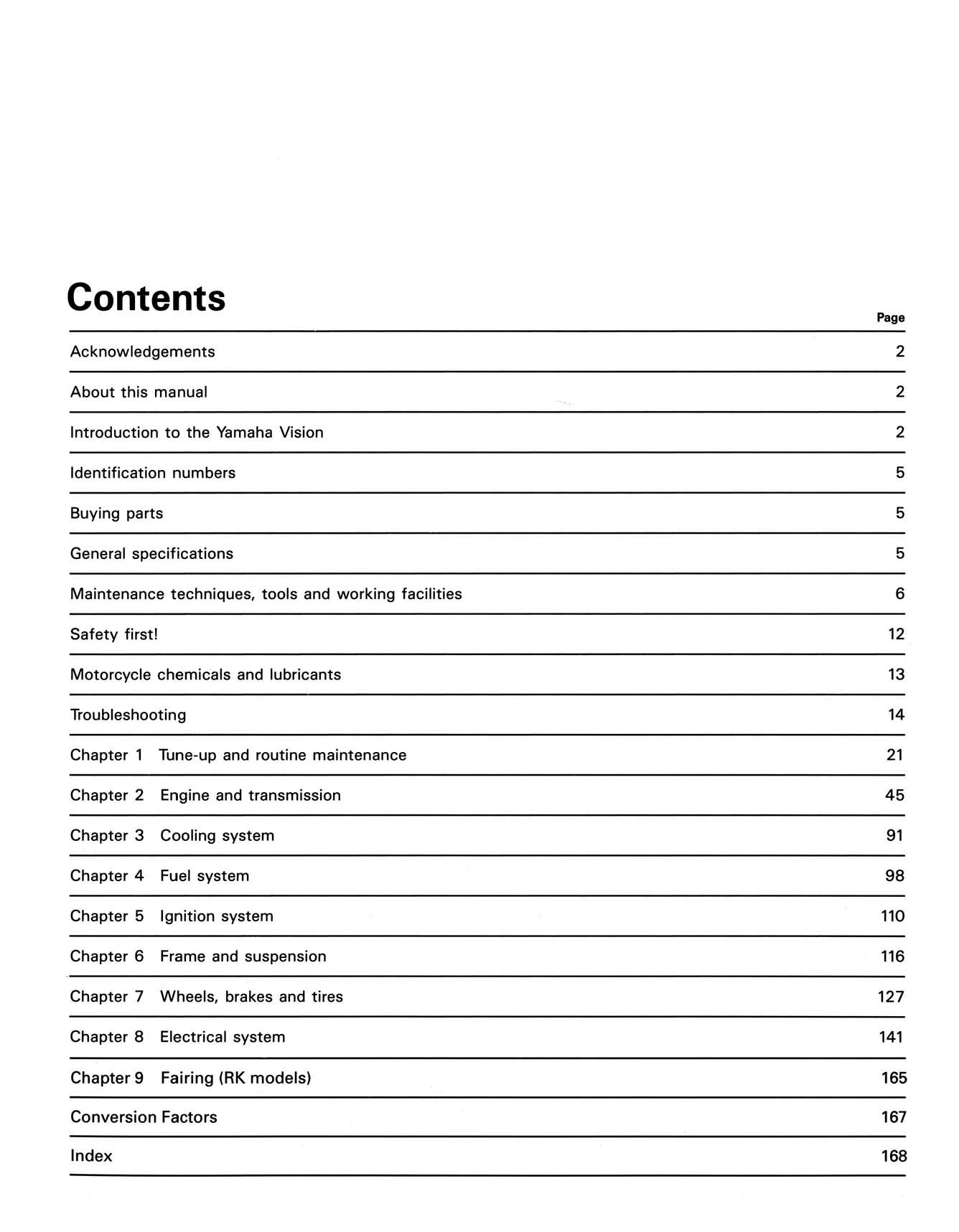 Yamaha XZ550 Vision V-Twins (1982-1985) Haynes Repair Manual