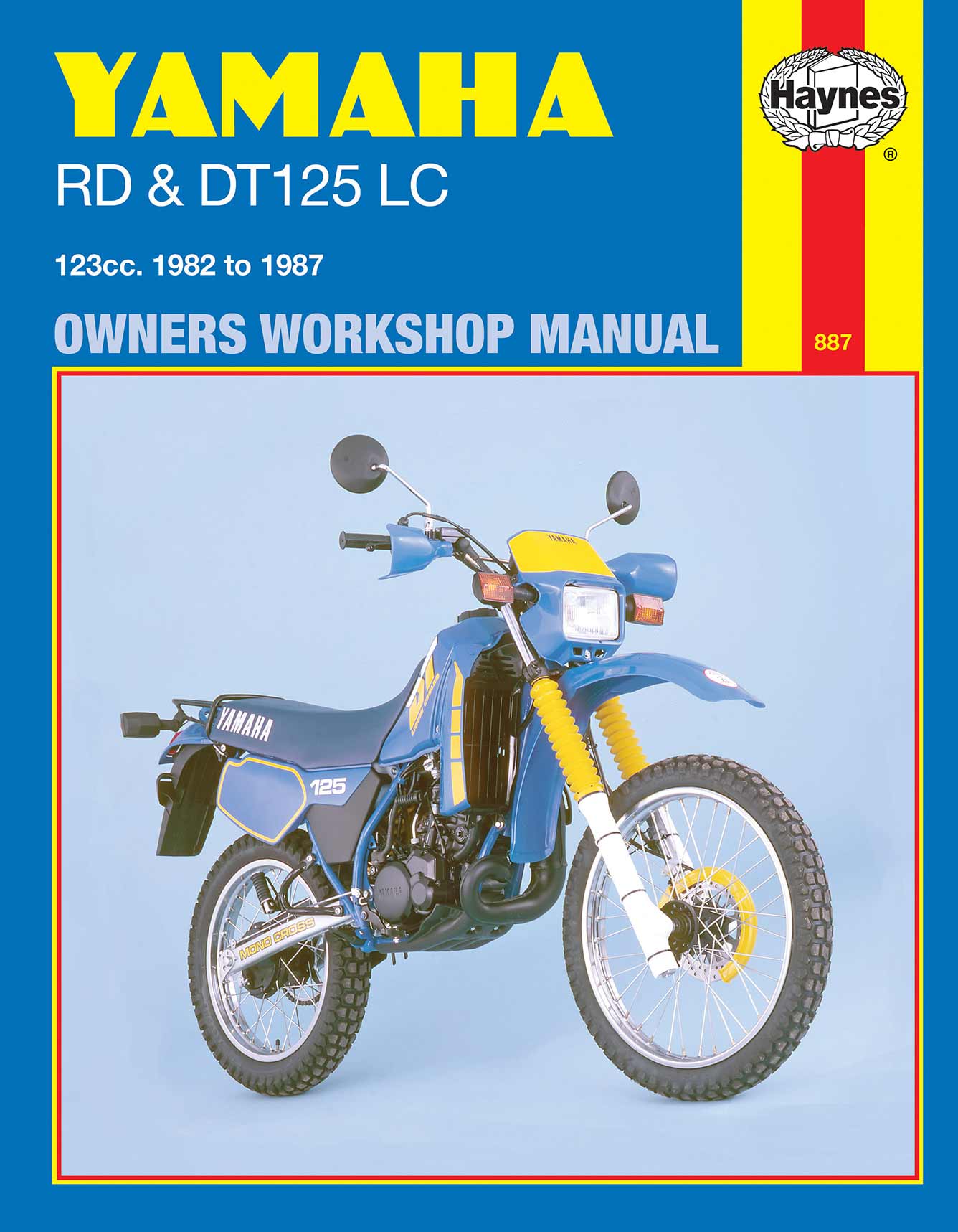 Yamaha RD & DT125LC (1982-1987) Haynes Repair Manual Printed Book Front Cover