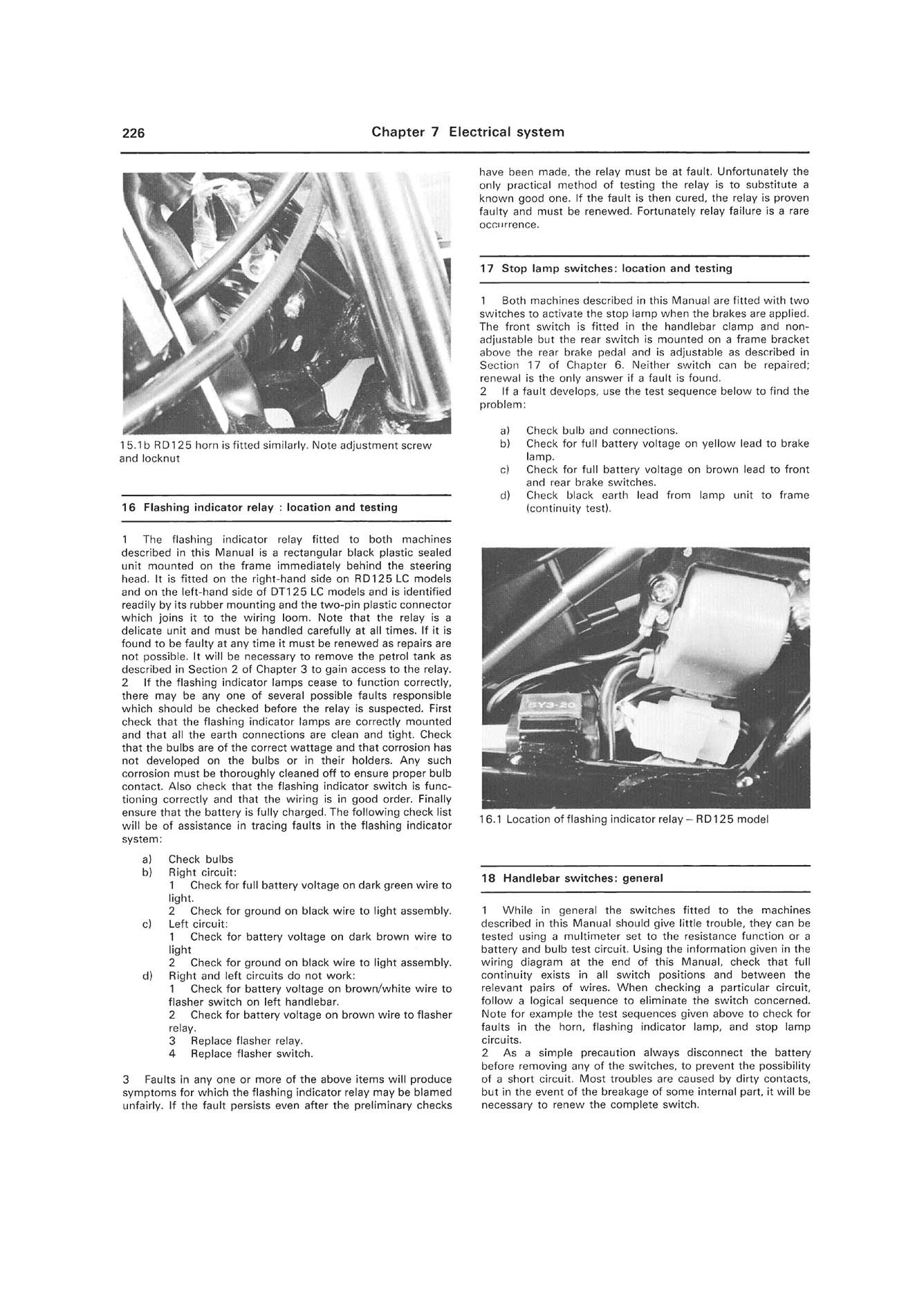 Yamaha RD & DT125LC (1982-1987) Haynes Repair Manual