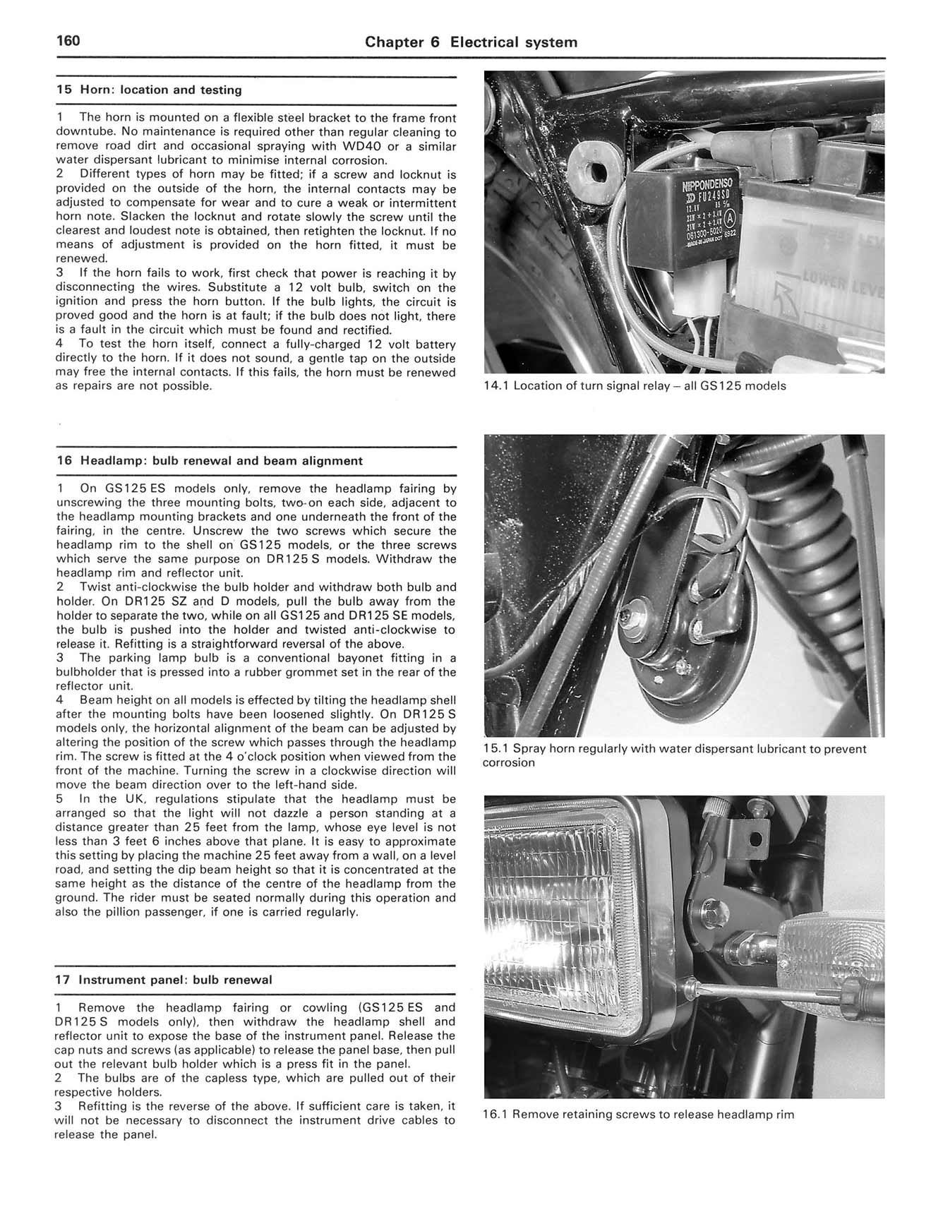 Suzuki GS, GN, GZ & DR125 Singles (1982-2005) Haynes Repair Manual